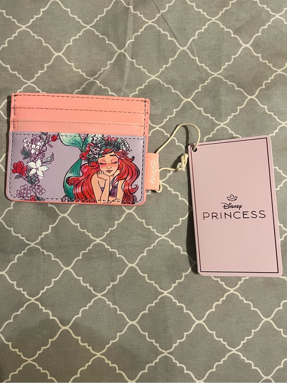 Loungefly Pink and Lavender Disney Princess Ariel Card Holder